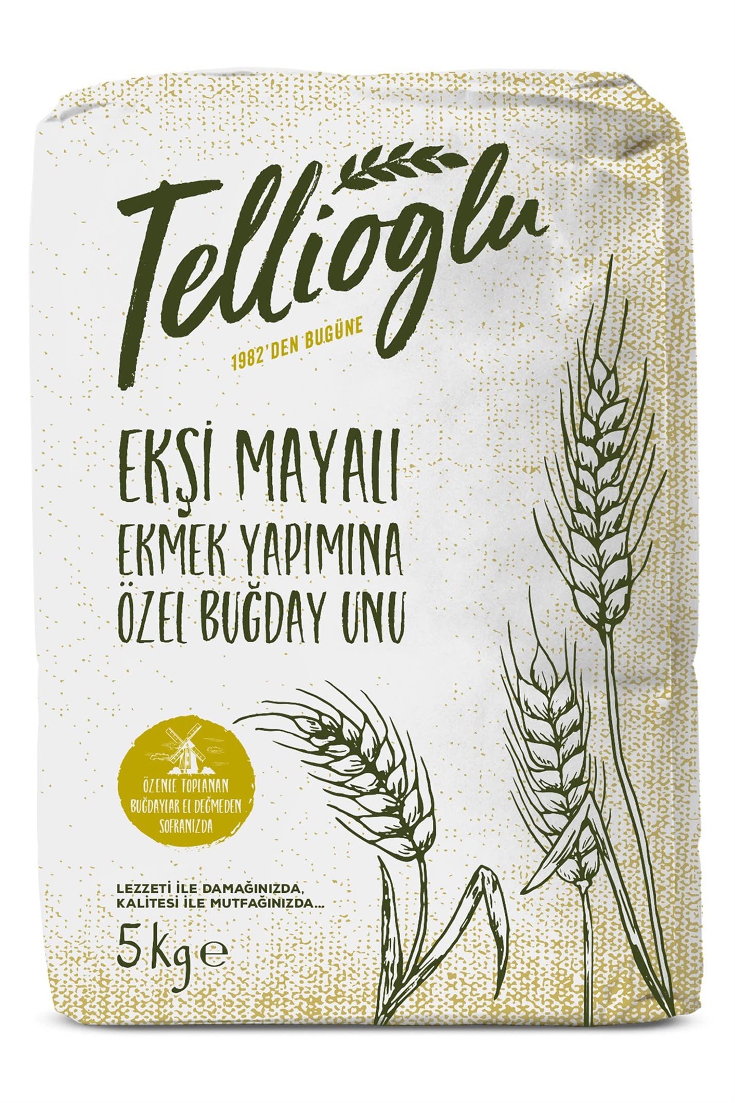 Tellioğlu Ekşi Mayalı Ekmek Yapımına Özel Buğday Unu 5 Kg