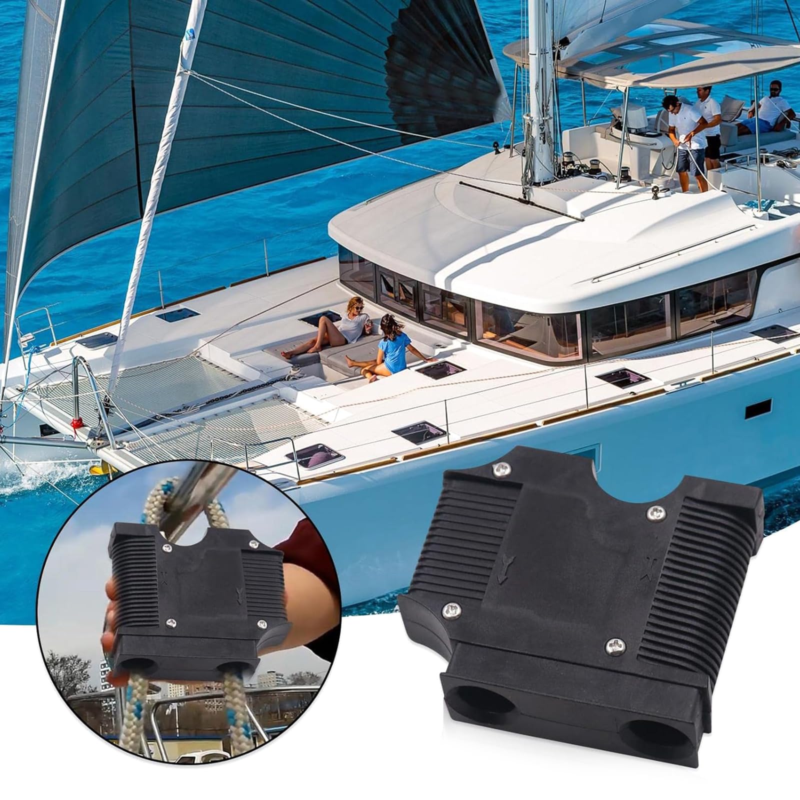 KAIXINXIN Marine Accessory Marine Bumpers Adjuster Quick Release and Line Clip Hanger