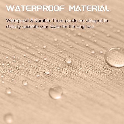 Miniatura 7 de WPC - Paneles de pared de listones, paquete de 8 listones de madera para pared y techos, paneles acústicos para decoración moderna de pared
