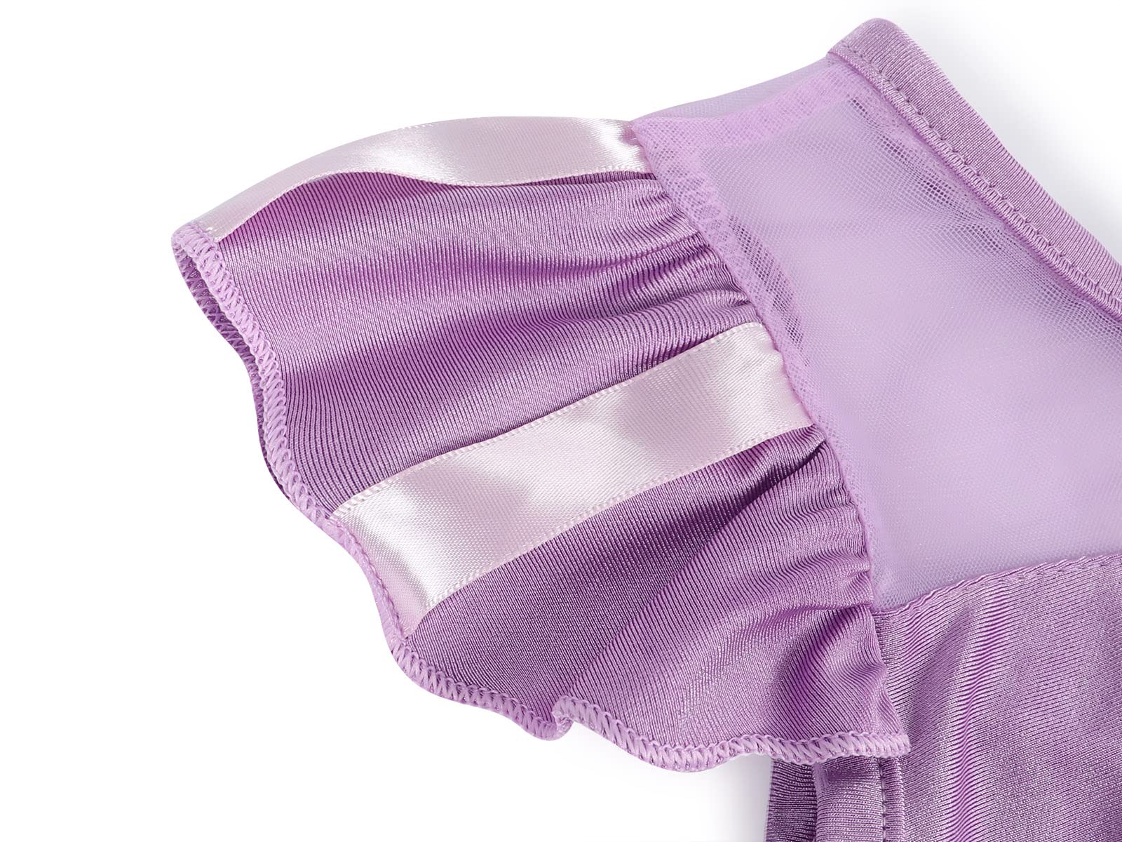 WonderBabe Traje de baño de princesa de dos piezas para niñas, trajes de baño con volantes, traje de baño elegante, surf, playa, verano, natación, tankini