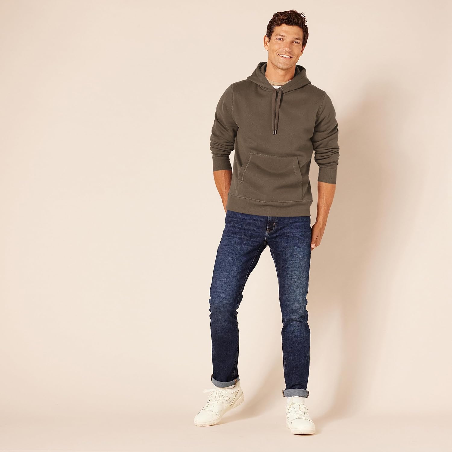 Amazon Essentials Men's Pullover Sweatshirt Hoodie, Big & Tall Options Available - Image 4