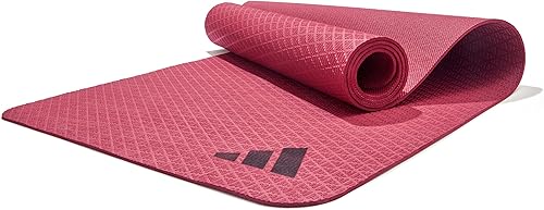Miniatura 9 de adidas Yoga Mat - Eco Friendly - Non Slip, Durable Textured Surface Negro -,Borgoña (Collegiate Burgundy),Legend Hiedra,Rosado Fusion,Tinta