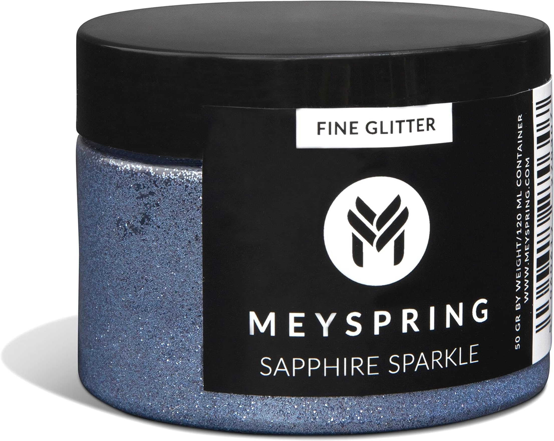 MEYSPRING Sapphire Sparkle - Blue Glitter for Resin - 50g - Fine Glitter for Crafts - Light Blue Glitter - Resin Glitter - Blue Epoxy Glitter - Loose Glitter - Fine Glitter for Resin