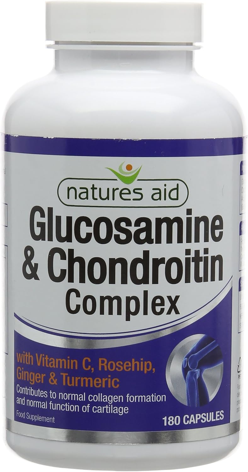 Natures Aid Glucosamine and Chondroitin Complex Pack of 180 Capsules