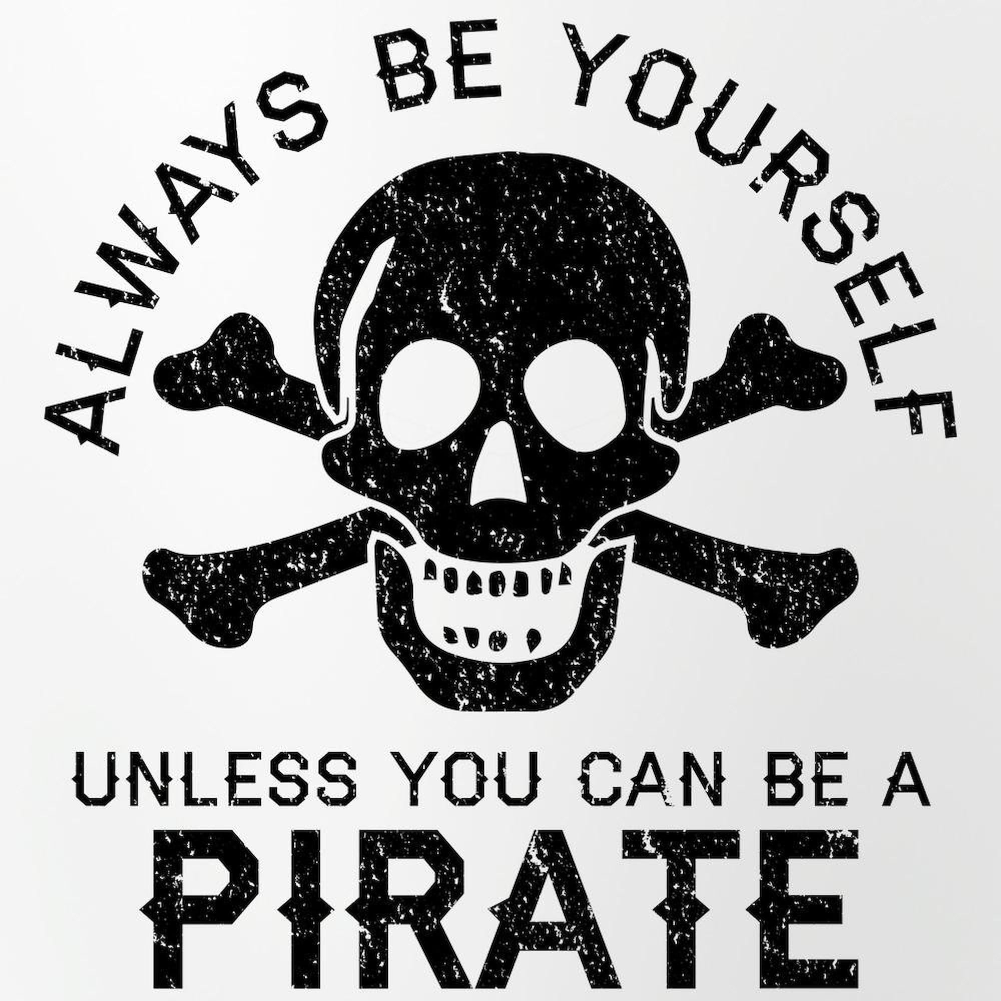 CafePress Be A Pirate Pint Glass, 16 oz. Drinking Glass