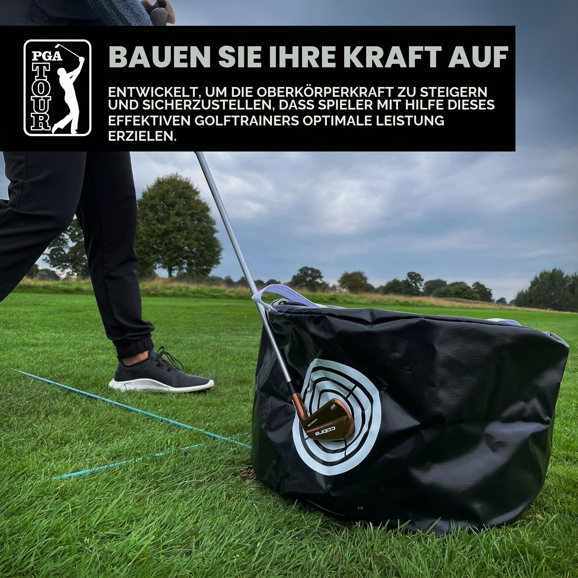 PGA Tour Club Impact Golftasche, Schwarz