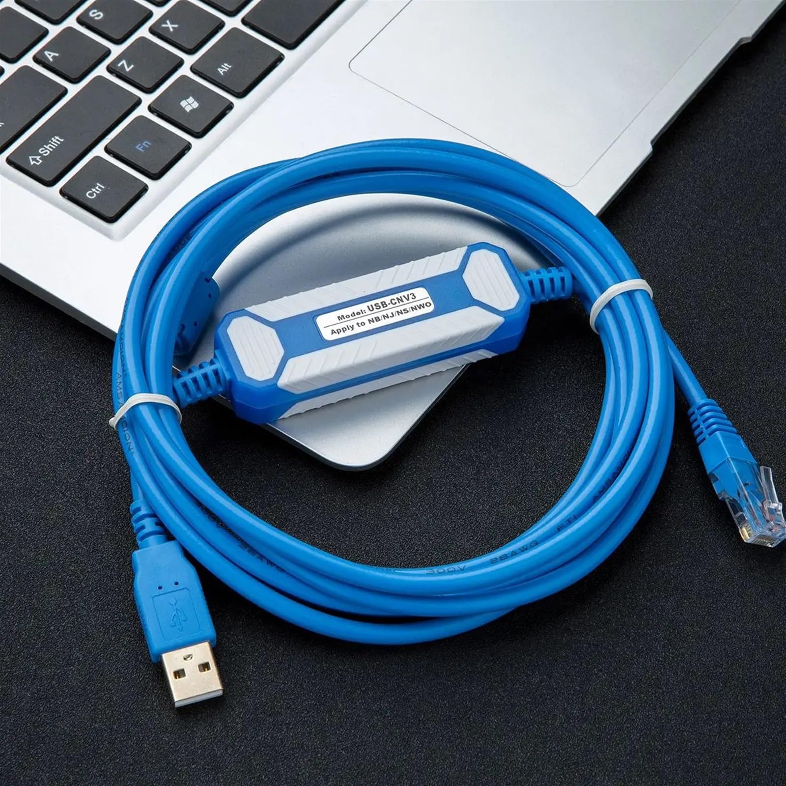 Kabel USB-CNV3 z ochroną pierścienia magnetycznego, odpowiedni kabel do programowania serii NB NJ NS NW0