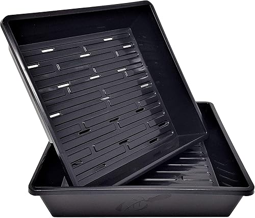 Bootstrap Farmer 1010 Bandeja de semillas con y sin agujeros Combo 10 unidades (10 de cada uno) Bandejas microverdes y plántulas extra fuertes de