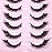 Fox Eyelashes False Lashes Dramatic Faux Mink Lashes Wispy 18mm Long Angel Wing Eyelash Lift Fake Eye Lashes Pack 7 Pairs