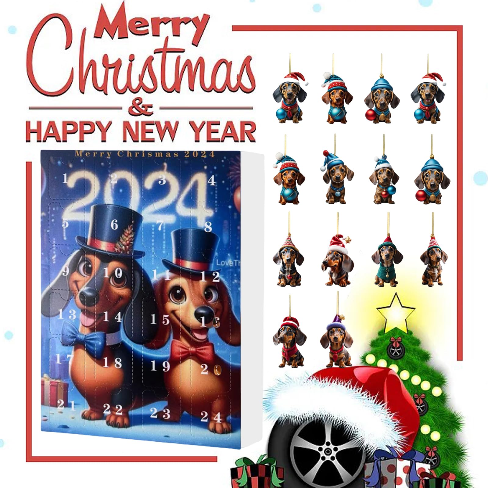 Advent Calendar 2024, Xmas Advent Calendar 2024, Dog Advent Calendar 2024, Dachshund Advent Calendar 2024 - Image 4