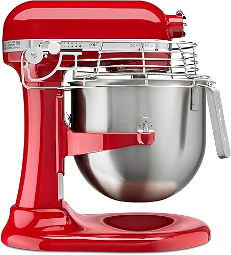 Miniatura 10 de KitchenAid KSM8990CU Mezclador comercial de encimera de 8 cuartos de galón, 10 velocidades, impulsado por engranajes, contorno plateado