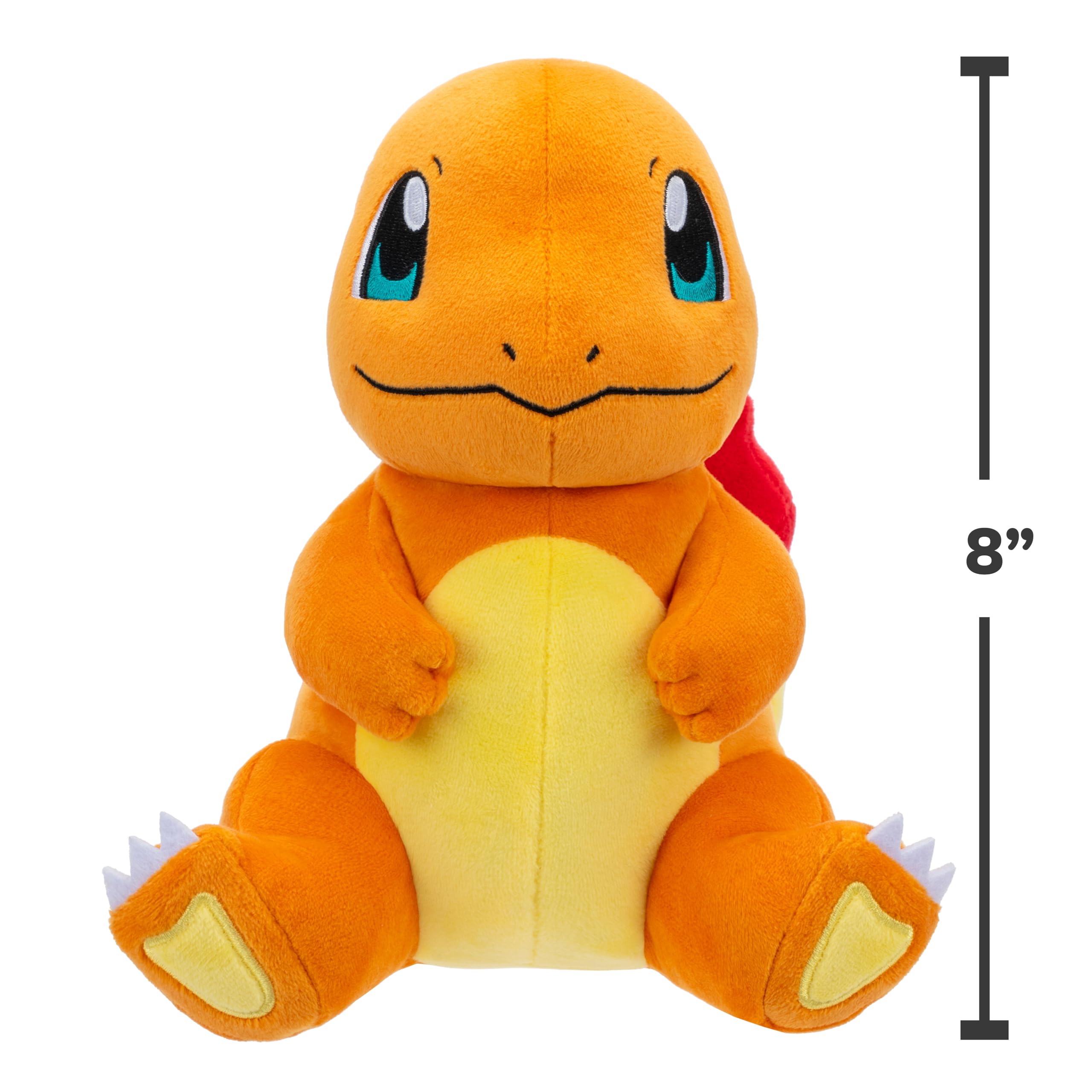 Pokémon Plush 20 cm Charmander PKW3659 - Orange - Official Pokemon stuffed toy for children 2+