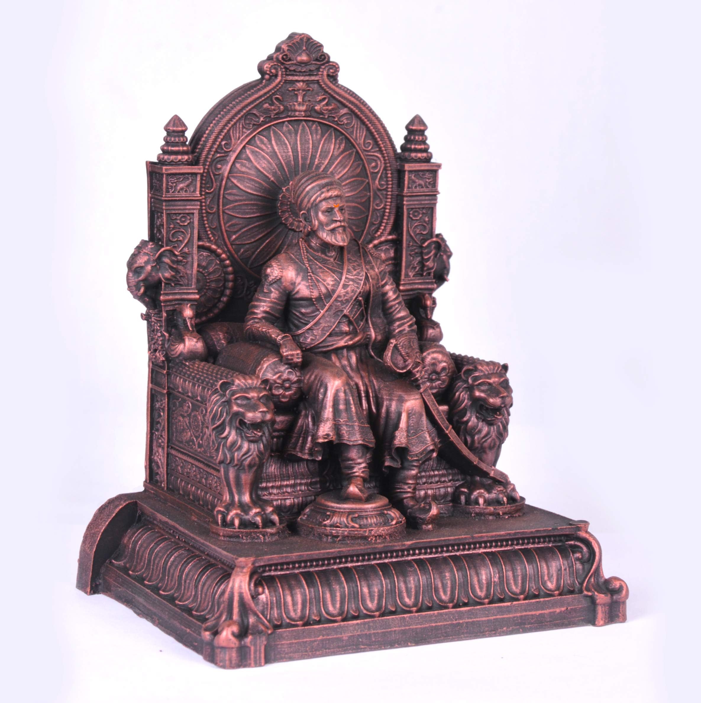 Chhatrapati Shivaji Maharaj Statue for Home Decor/Office (Copper mat)