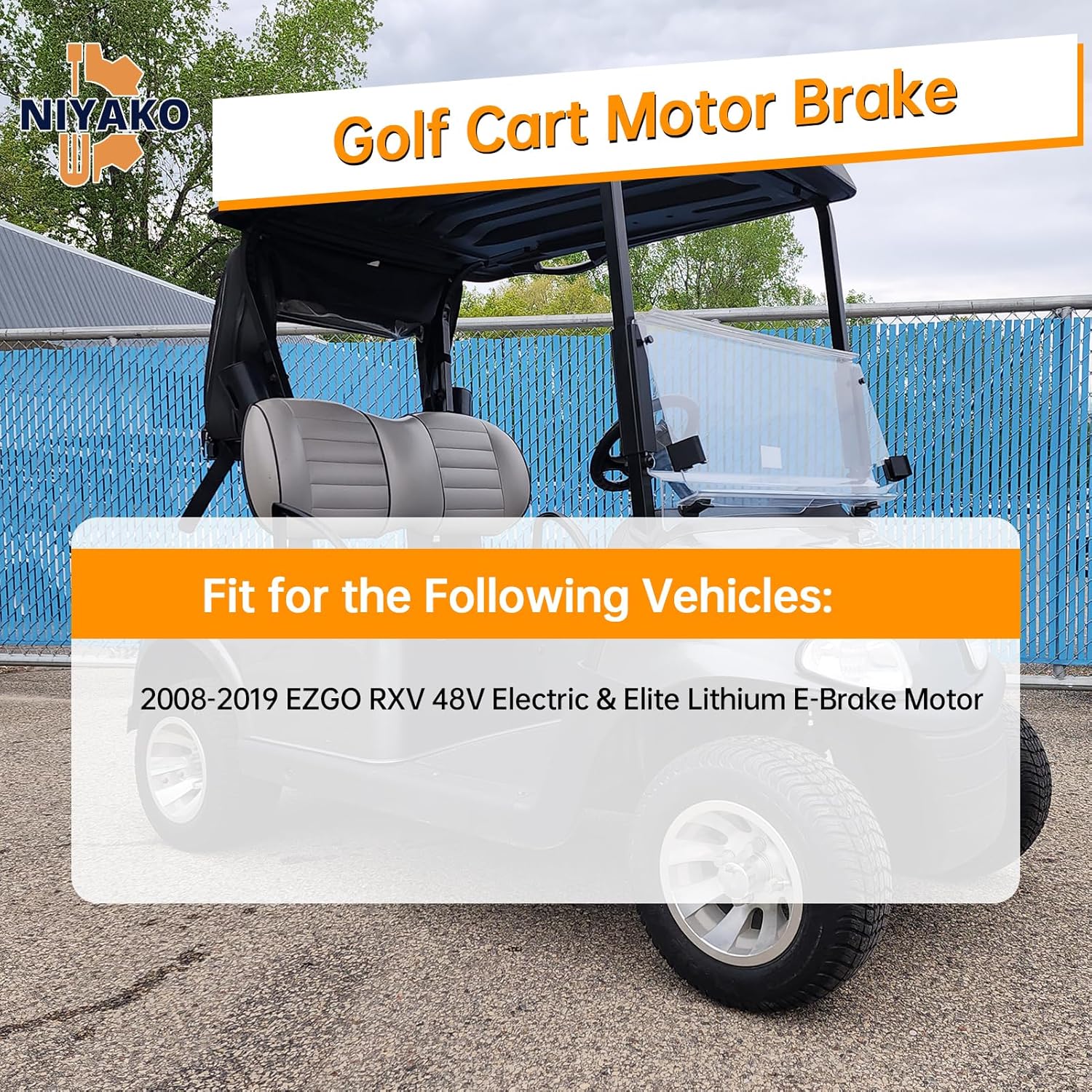 Golf Cart Motor Brake Replacement# 617766 610065 Fit 2008-2019 EZGO RXV