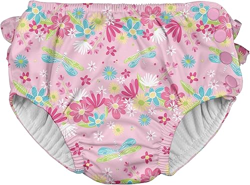 i play Baby-Girls Ruffle Snap Reusable Absorbent Swimsuit Diaper