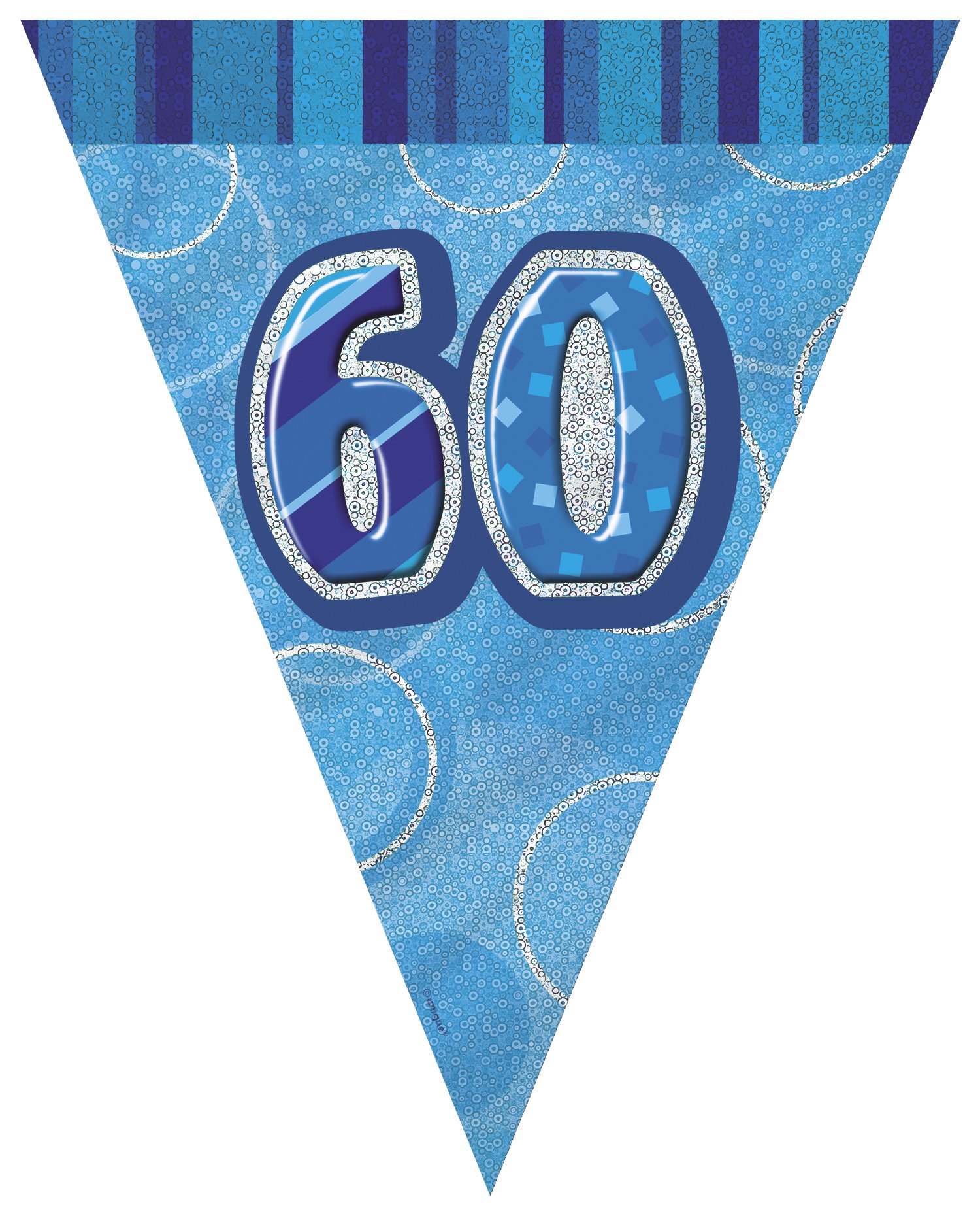 Unique Party 92068 - 9ft Foil Glitz Pink Happy 80th Birthday Banner — view 4