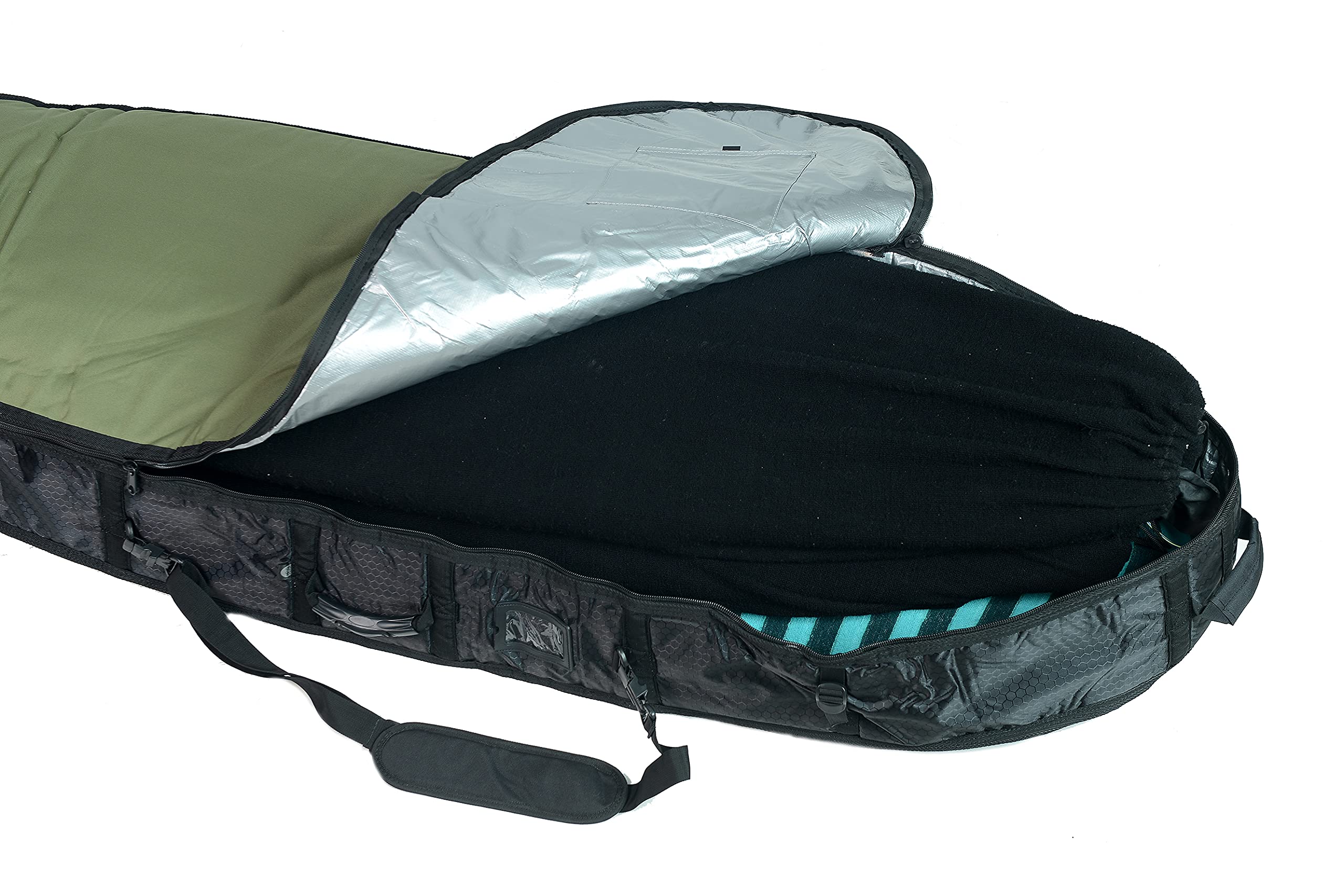 Slab-Funda Surf Travel Army/Black 2/3 Tablas