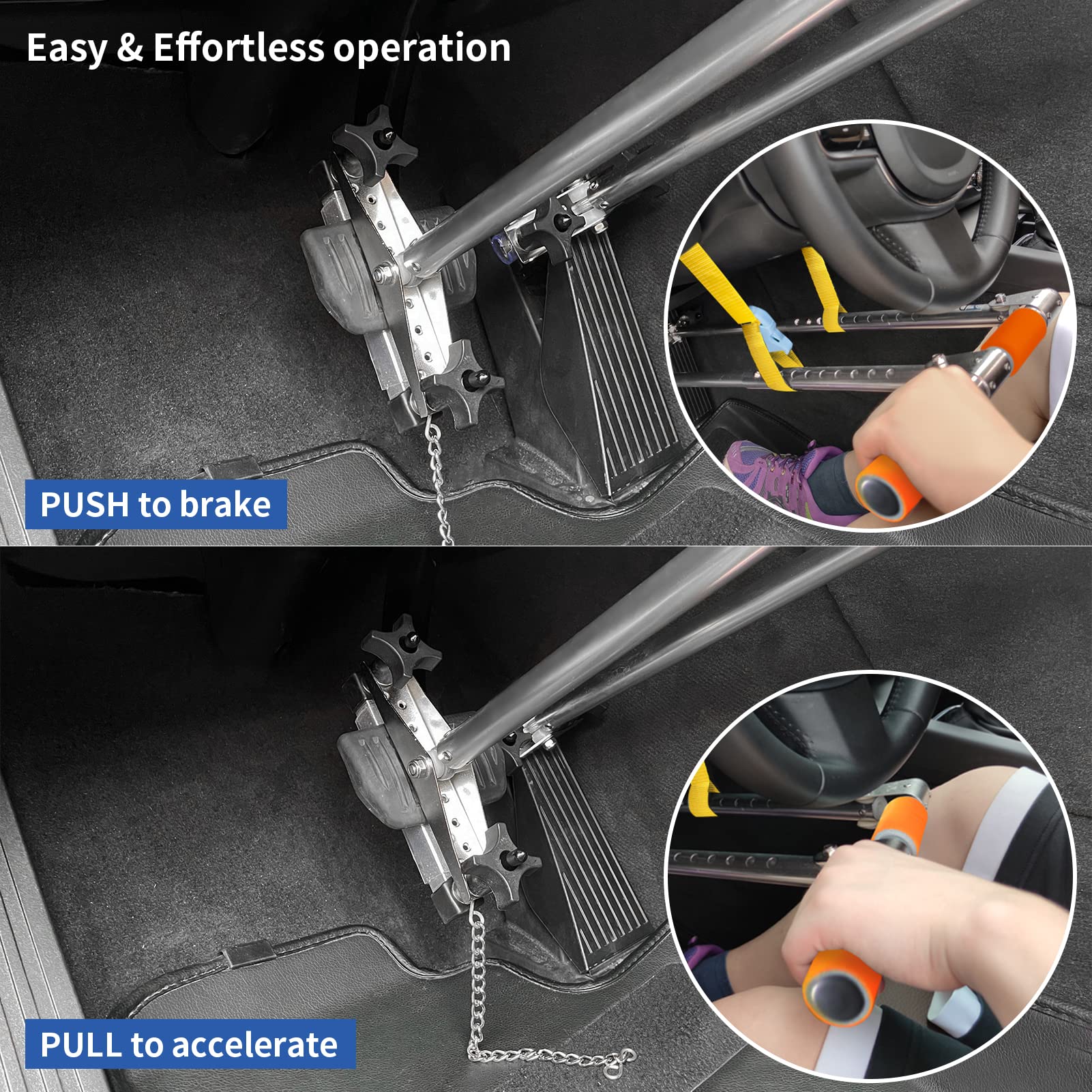 GanFindX Portable Car Hand Controls For Disabled Drivers