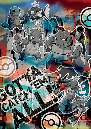 Miniatura 2 de Buffalo Games - Pokemon - Squirtle Evolution Graffiti - Rompecabezas de 500 piezas para adultos - Rompecabezas desafiante perfecto para noches de