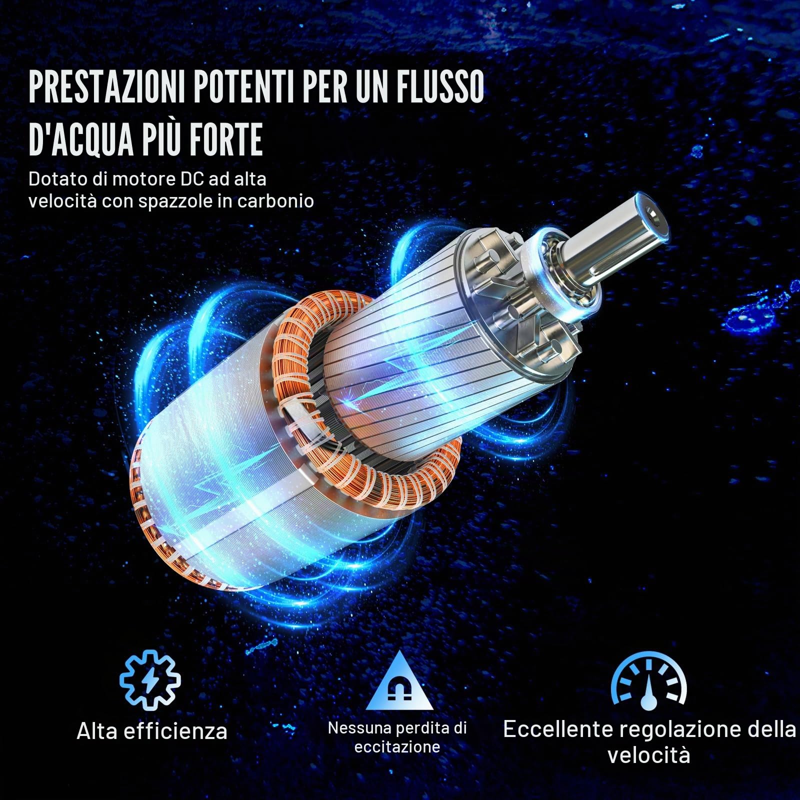 VEVOR Pompa Sommergibile Solare 369 W Pompa Sommergibile per Pozzi Profondi 48 V CC Portata 1,9 m³/h Prevalenza Massima 83,29 m Immersione Massima 20 m Irrigazione di Pascolo, Abbeveraggio Bestiame