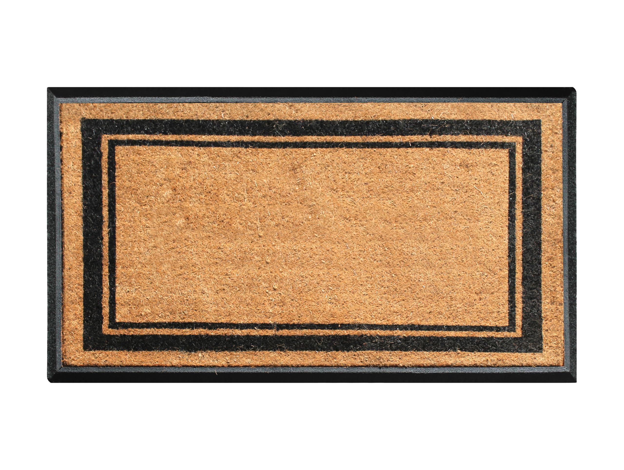 A1HC Natural Coir and Rubber Large Door Mat