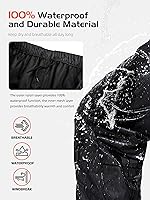 Vista 7 de Rodeel Traje impermeable para pesca para hombres (conjunto de chaqueta y pantalón de lluvia)