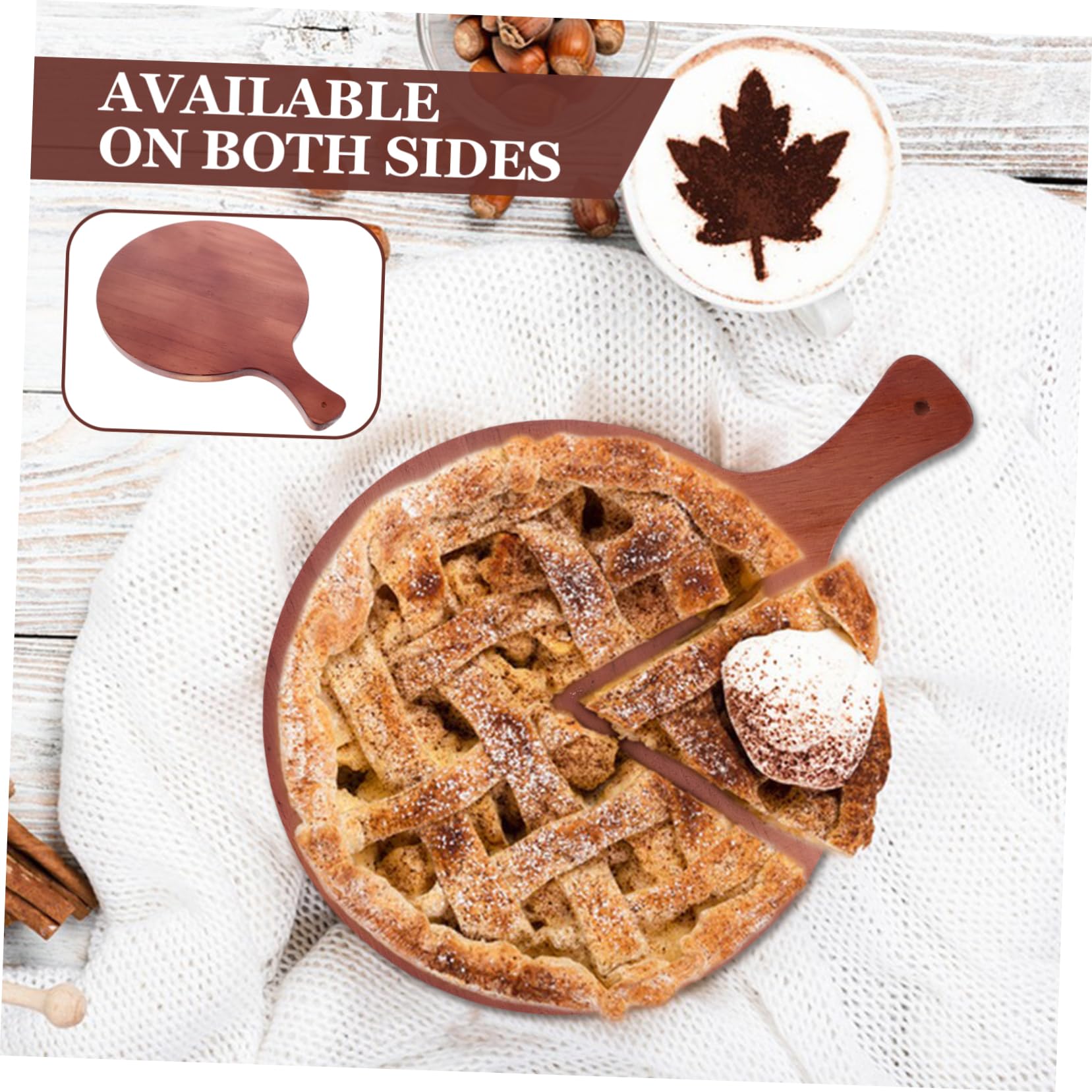 OFFSCH Wooden Egg Tray Versatile Serving Plate Deviled Egg Holder Dessert Plate