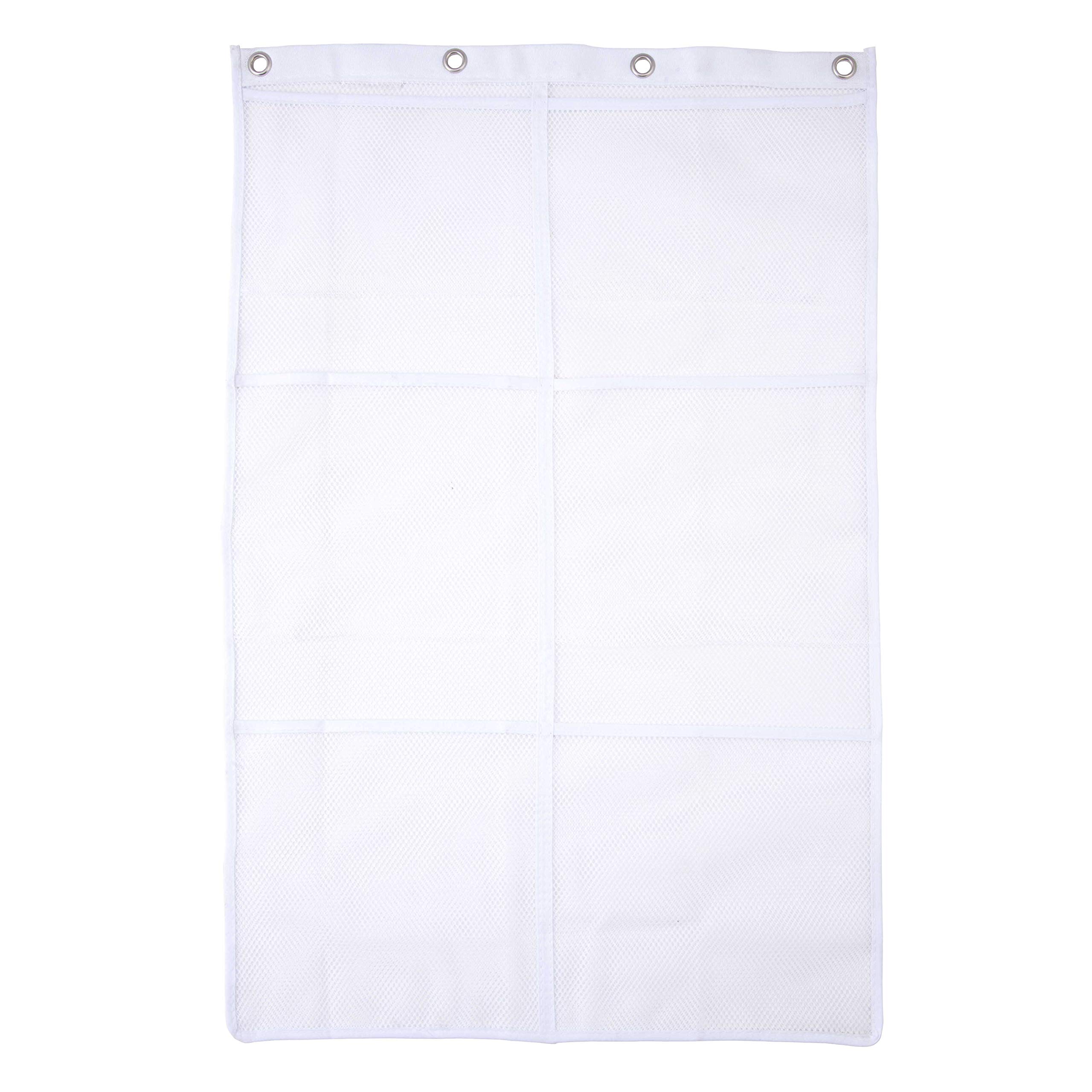 Kenney 6-Pocket Hanging Mesh Shower Organization Caddy, White