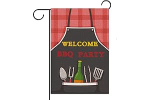 Welcome BBQ Party Garden Flag 12.5×18′ Picnic Party Yard Sign Decoration