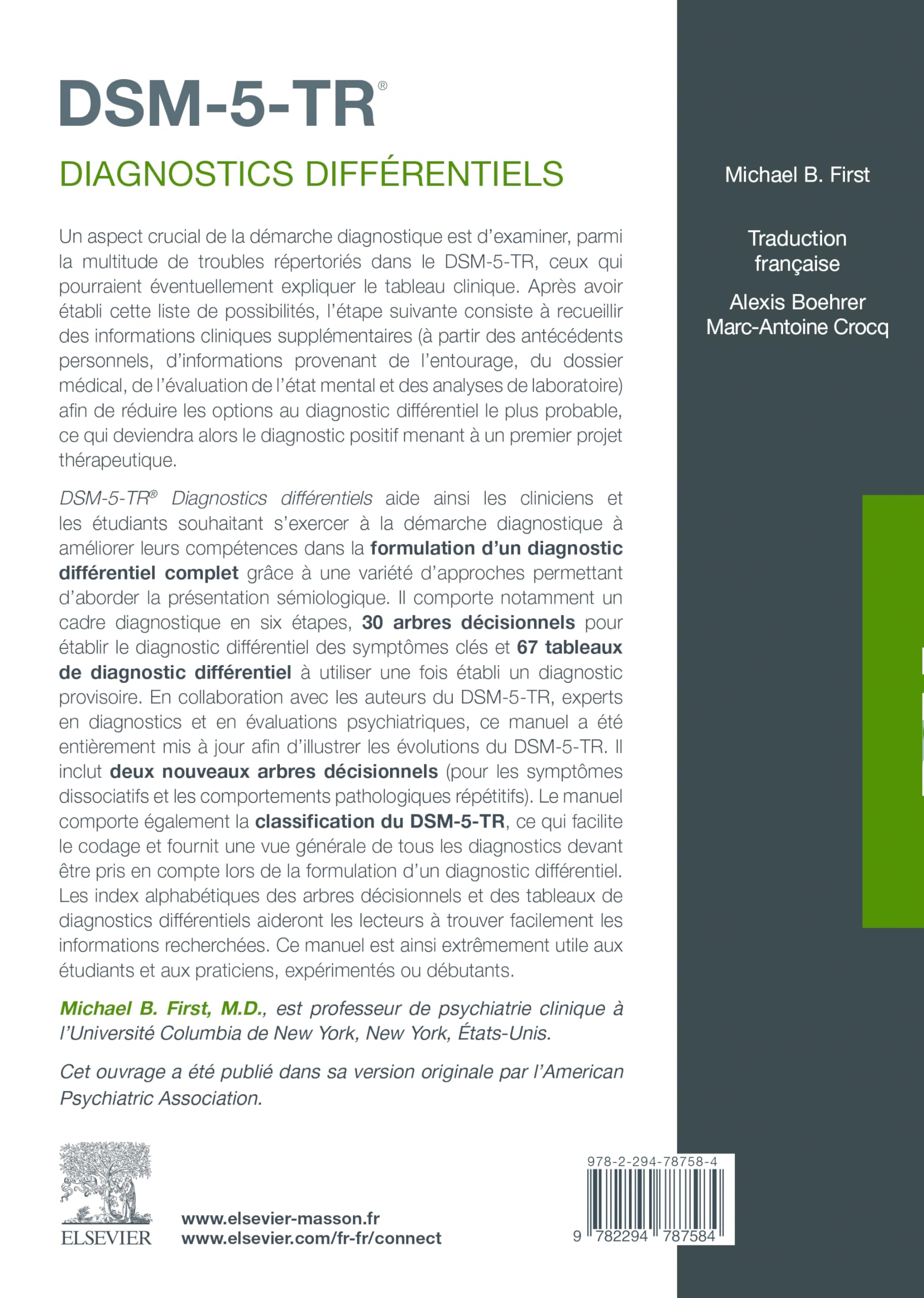 DSM-5-TR - Diagnostics différentiels