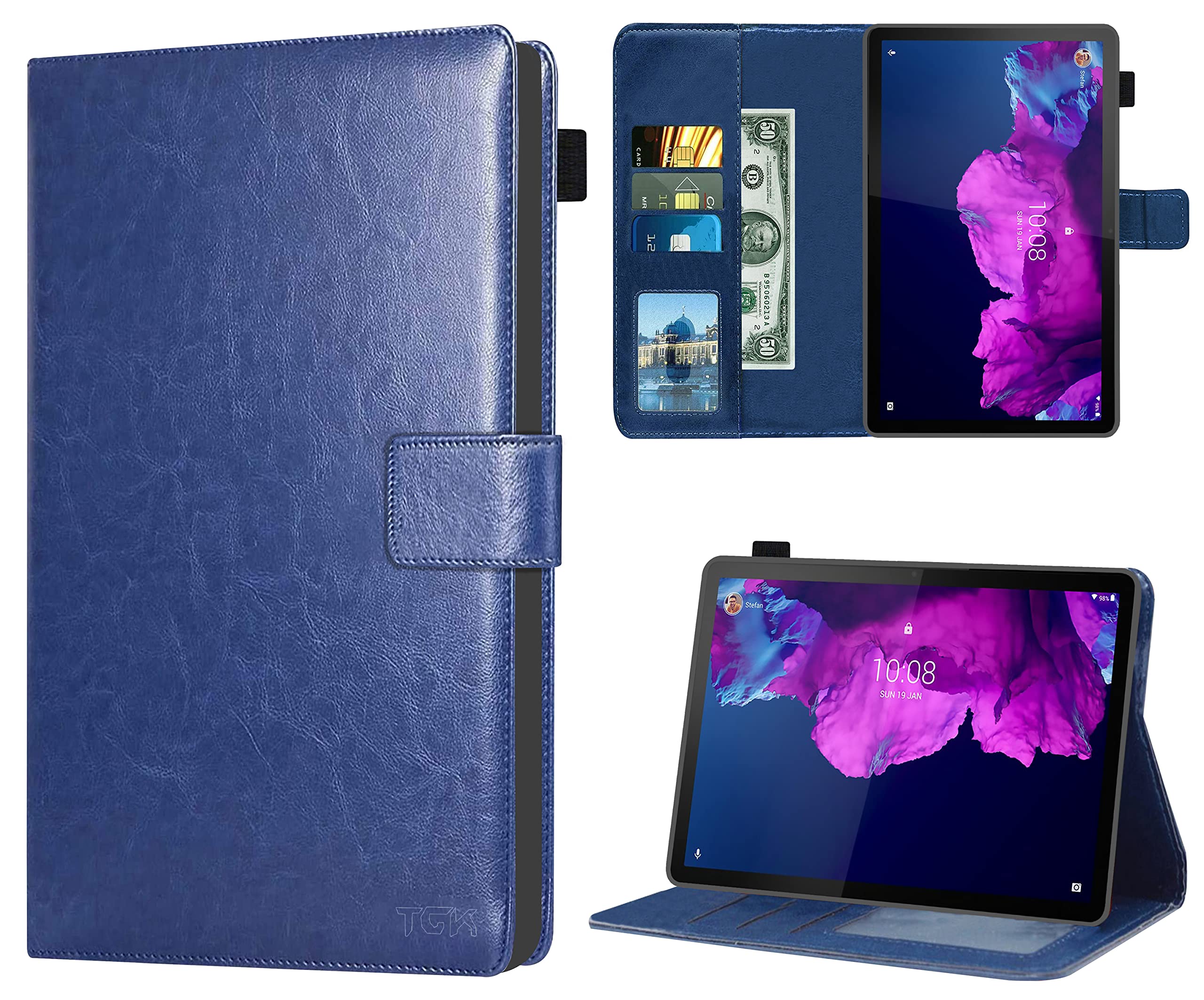 TGK Wallet Flip Case Cover for Lenovo Tab P11 11.0 inch TB-J606F J606X Blue (B09D41C7YR) Amazon Price History, Amazon Price Tracker