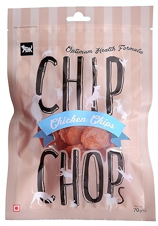 Chip Chops Chicken Chips Dog Treat, 70g, Optimum Health Formula (Single Pack)