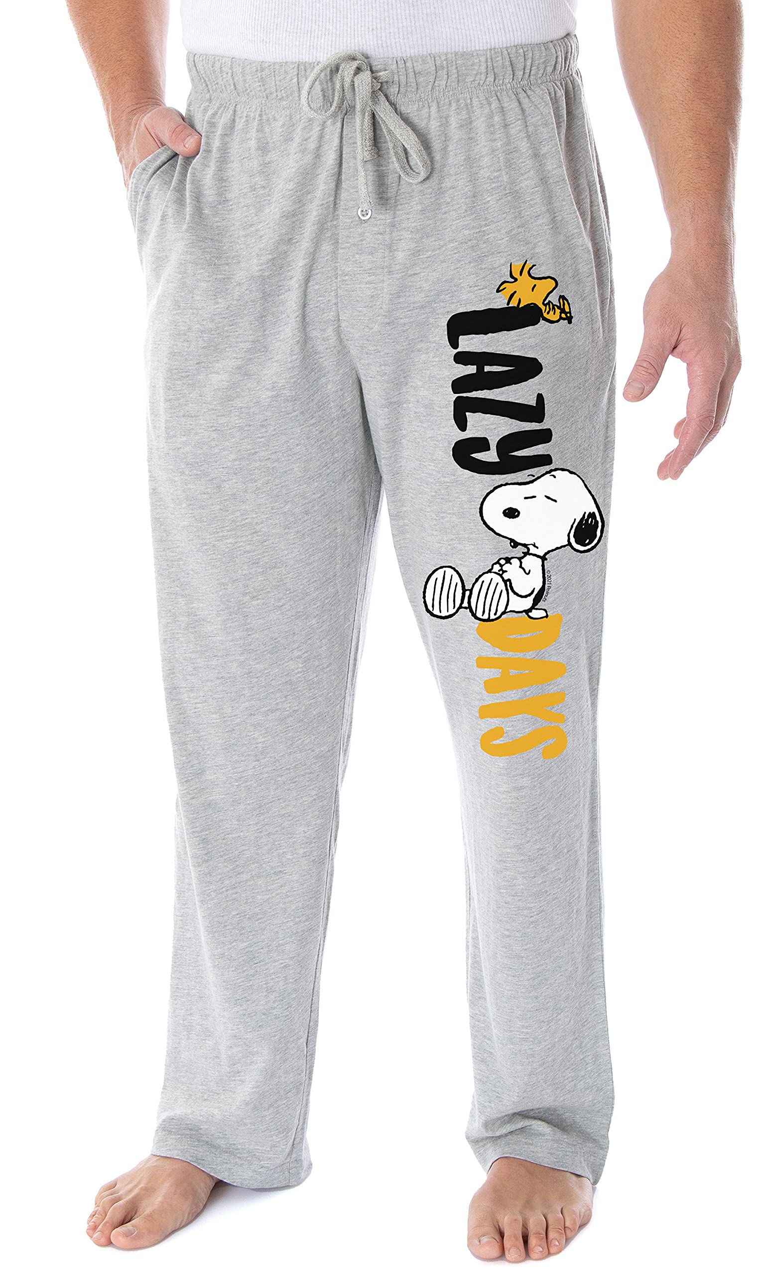 IntimoPeanuts Adult Snoopy and Woodstock Lazy Days Character Loungewear Sleep Pajama Pants