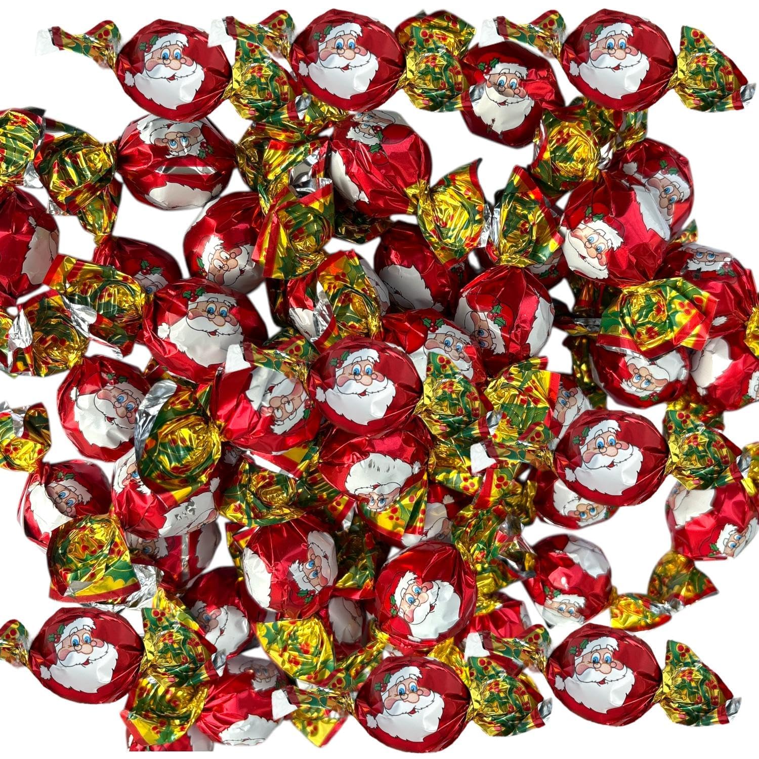 OYOY | Haselnuss Praline | Vollmilchschokolade mit Hazelnut Praliné Füllung | mit Weihnachtsmann Design | Weihnachten | Schokolade mit Nuss | Nussschokolade I Nikolaus (6x 1kg Beutel)