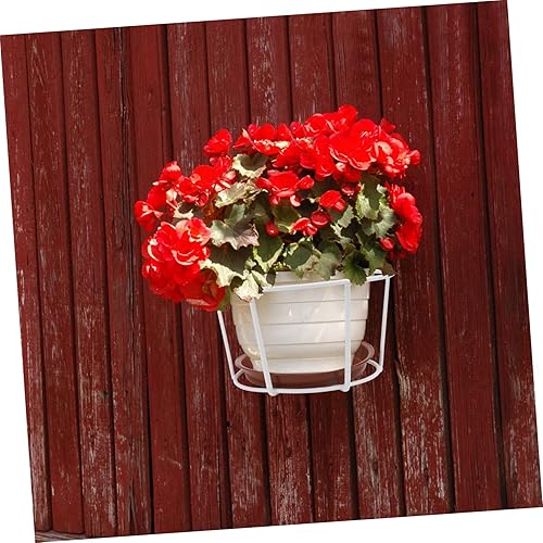 Miniatura 9 de MERRYHAPY Juego de 3 juegos de macetas para colgar sobre riel para colgar sobre riel, estante colgante para plantas, macetas colgantes al aire