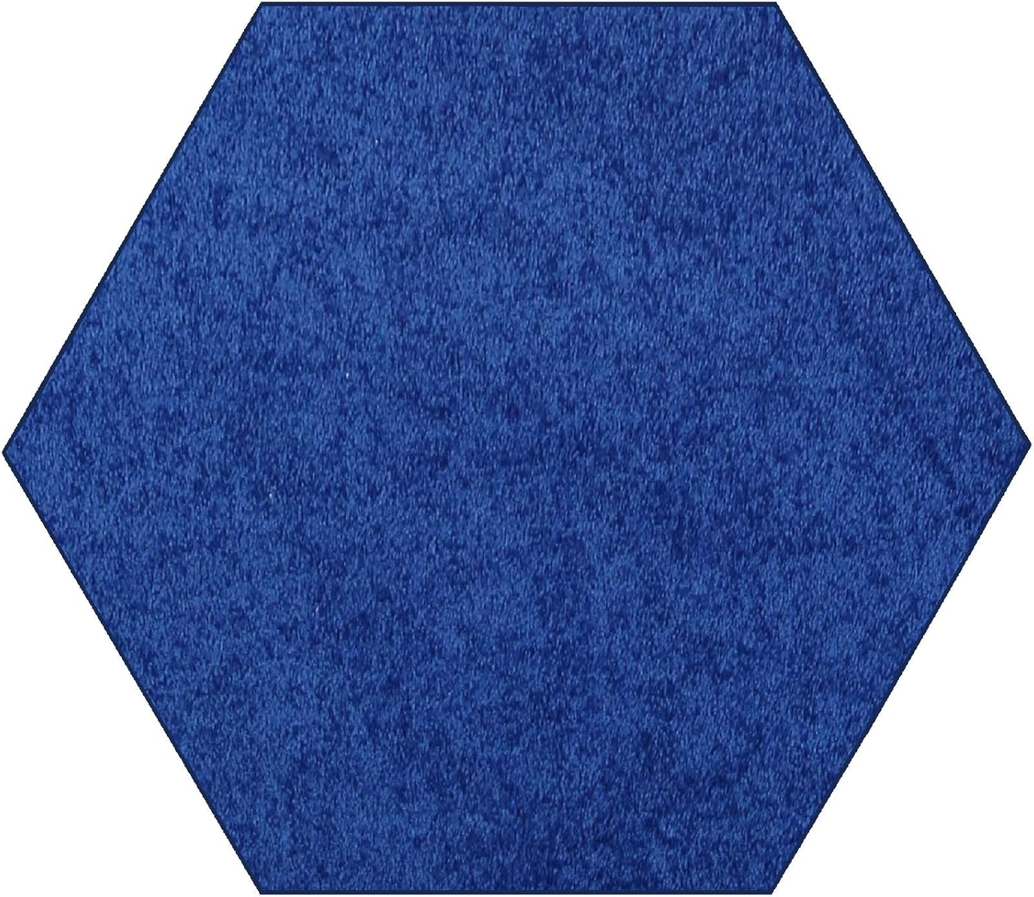 Ambiant Pet Friendly Solid Color Area Rugs Neon Blue - 7' Hexagon, Indoor, Stain Resistant, Perfect for Living Room, Bedroom, Dining Room, Entryway, Pet & Kids Friendly Rug, Wedding, Made in USA