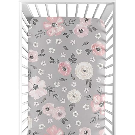 blush fitted crib sheet