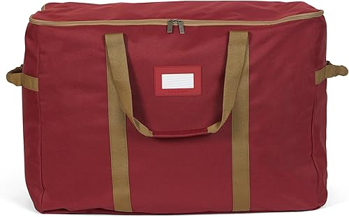 Vista 43 de Covermates Keepsakes Rolling Treasurekeeper Storage Bag - Carrying Handles, ID Window, Dual Wheels - Holiday Storage, Green