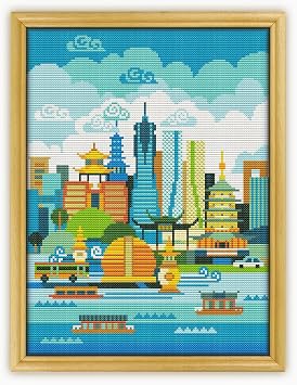 Hangzhou CS674-2 - Counted Cross Stitch Pattern. Only Printed Pattern Inside. No Fabric, Threads, Needles, Hoops.