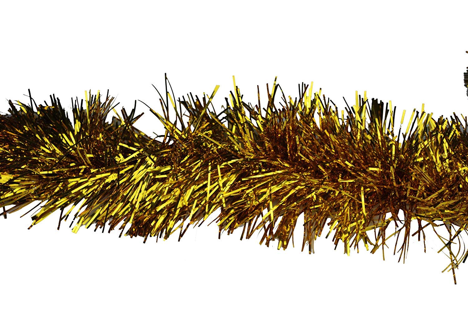 Supgod Gold Shiny Thick Tinsel For Christmas Trees Decoration, 2M Long, 11Cm Wide (2M )
