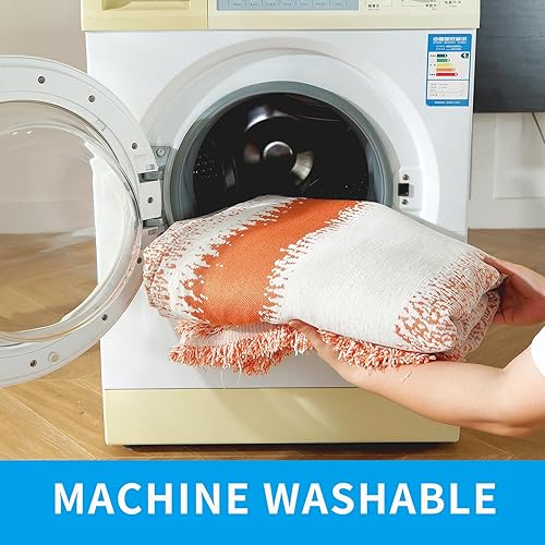 Miniatura 7 de LUFEIJIASHI Fundas bohemias para sofá de felpilla suave y antideslizante para sofá de 3 cojines, fundas lavables para sofá seccional, protector de