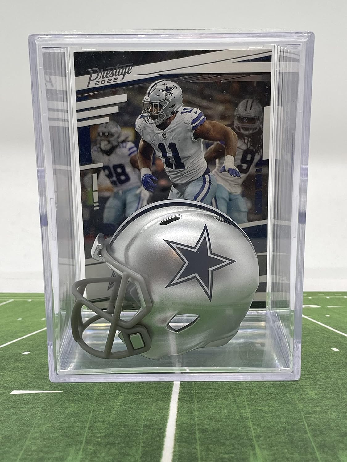 Dallas NFL Helmet Shadowbox w/Micah Parsons card