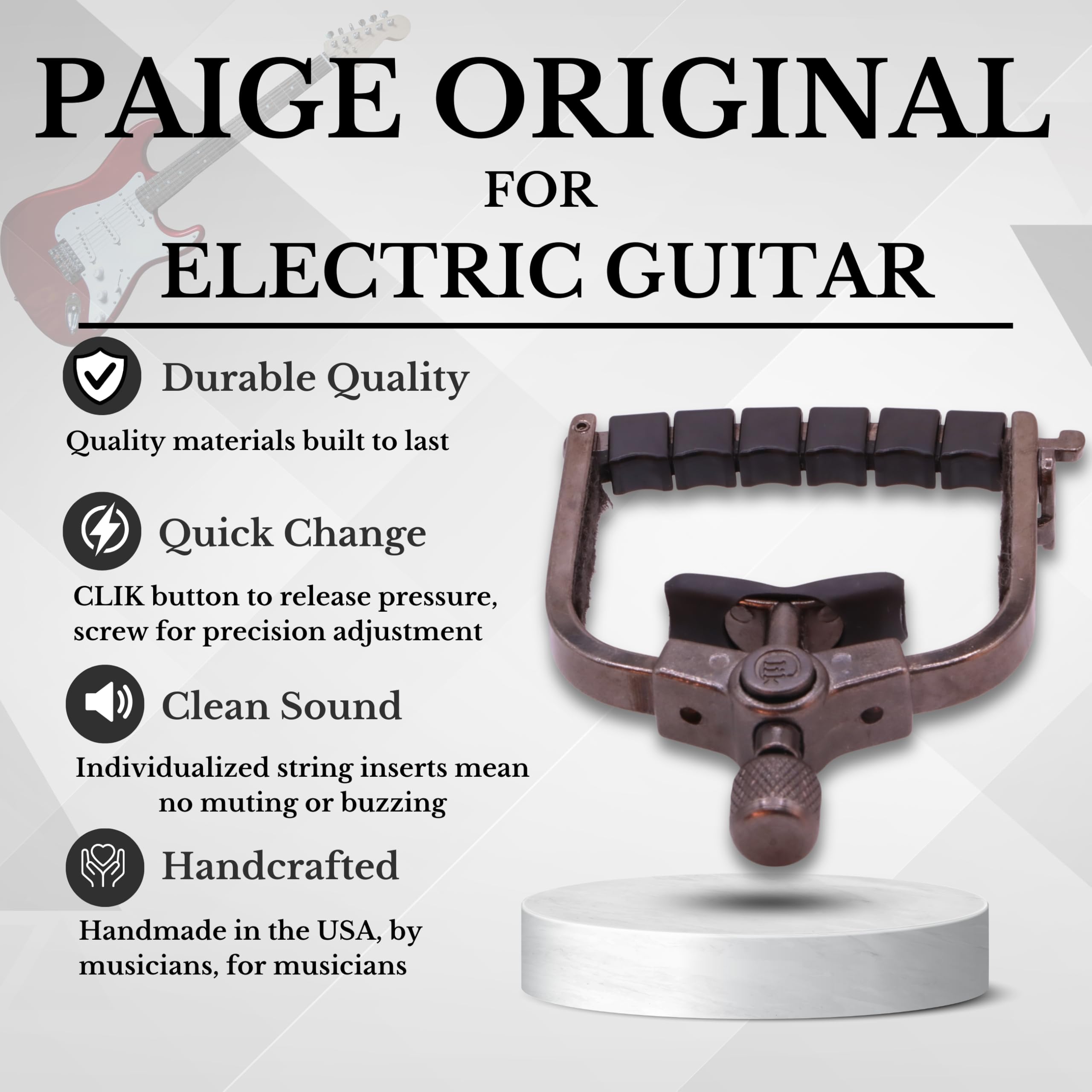 Paige Clik Capo PC-6Z-ETI 6-string 10"