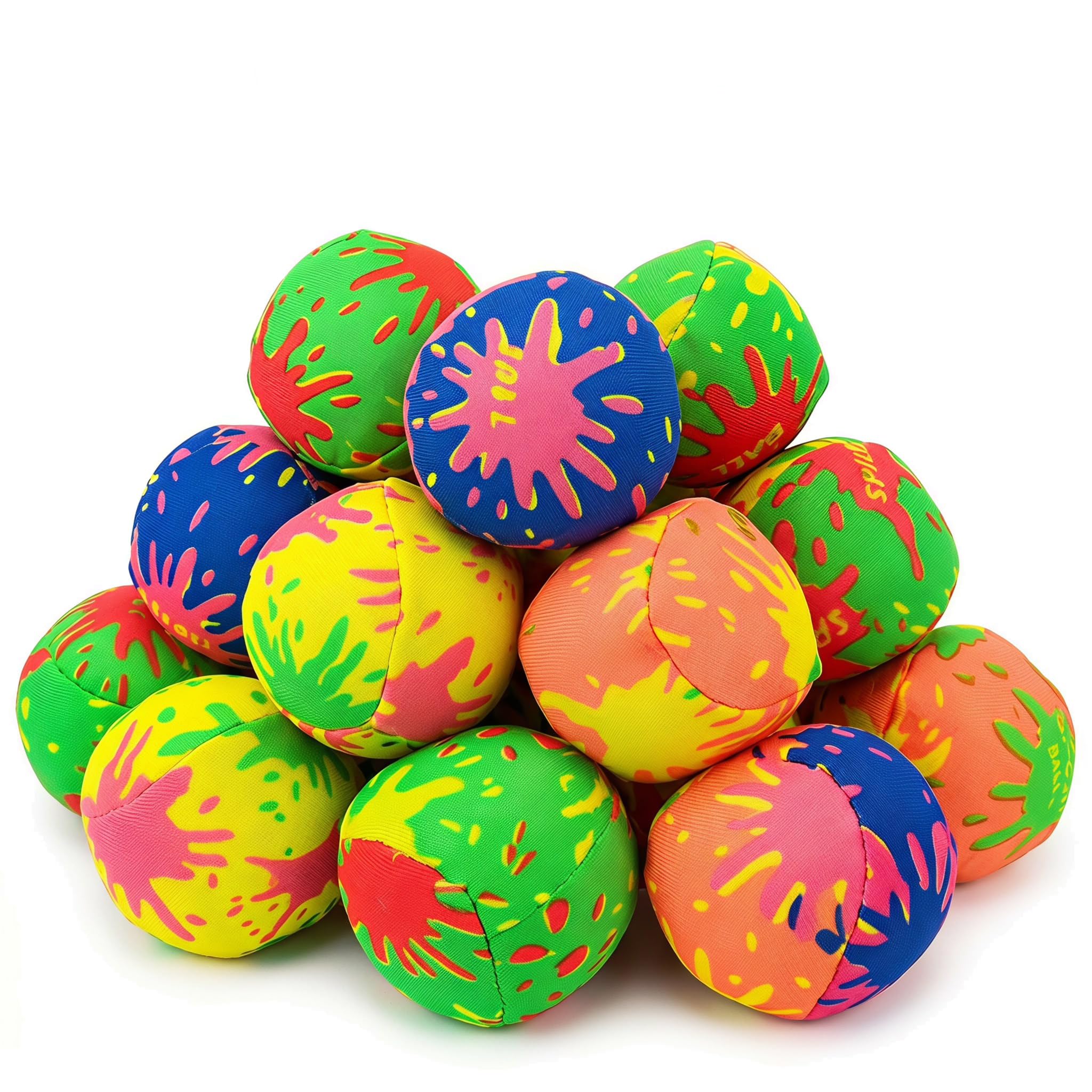 12 Pcs Reusable Water Balloons, 5cm Water Sponge Balls,Soft Splash Balls Pool Toys for Summer Outdoor Games