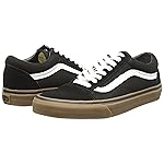 Vans Old Skool Classic Suede/Canvas, Men's Low, Gumsole Black Medium Gum, 7.5