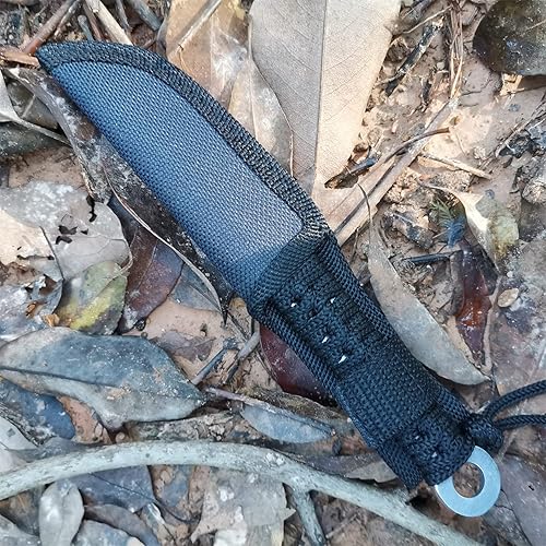 Miniatura 2 de Cuchillo tanto de hoja fija - Hoja afilada pulida - Cuchillos de camping con mango de paracaídas - Cuchillo de caza de supervivencia para exteriores