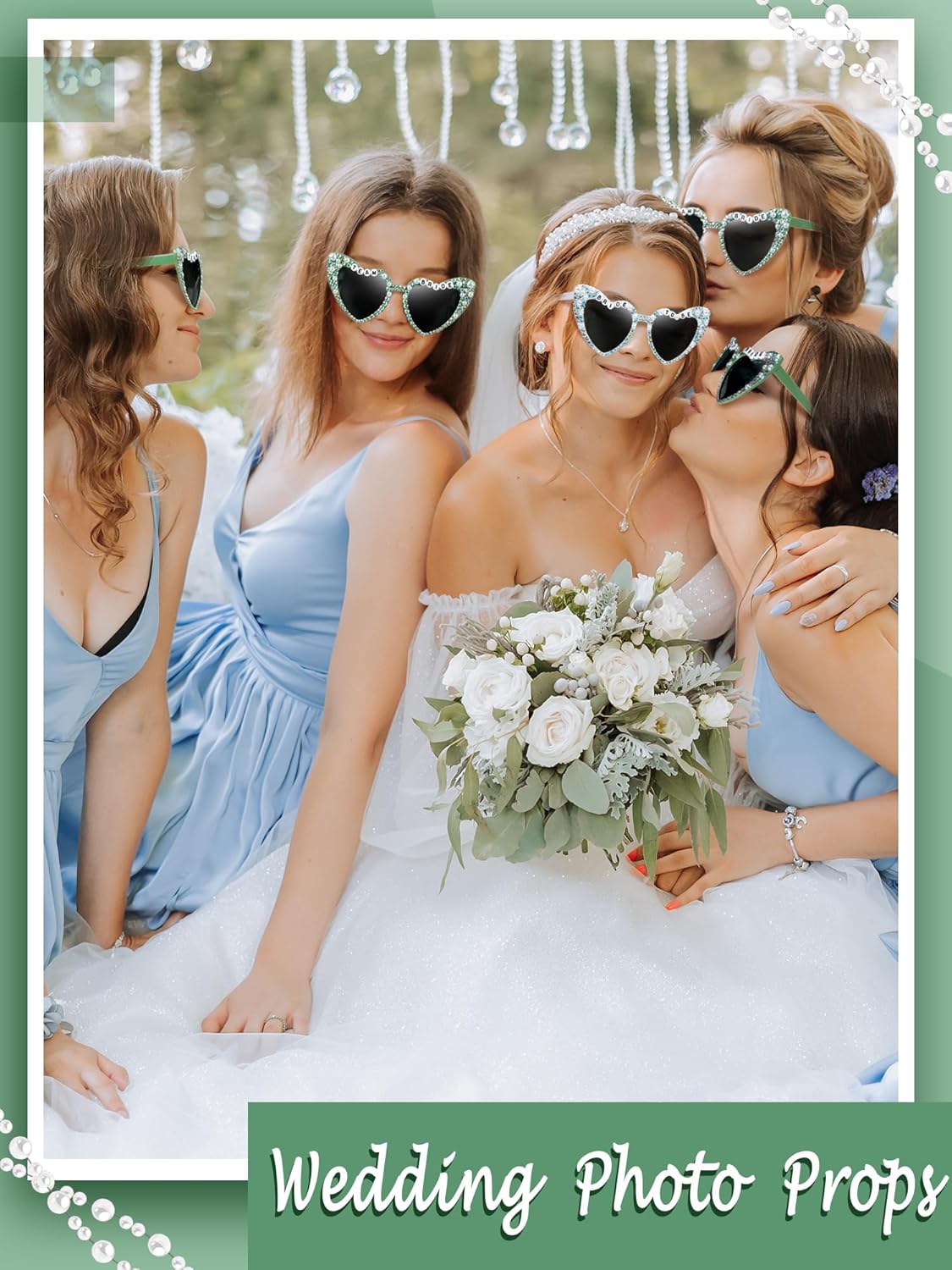 6 Pcs Bride Sunglasses Bachelorette Sunglasses Party Favors for Bridesmaids for Wedding Party Bride to Be Gifts - Image 4