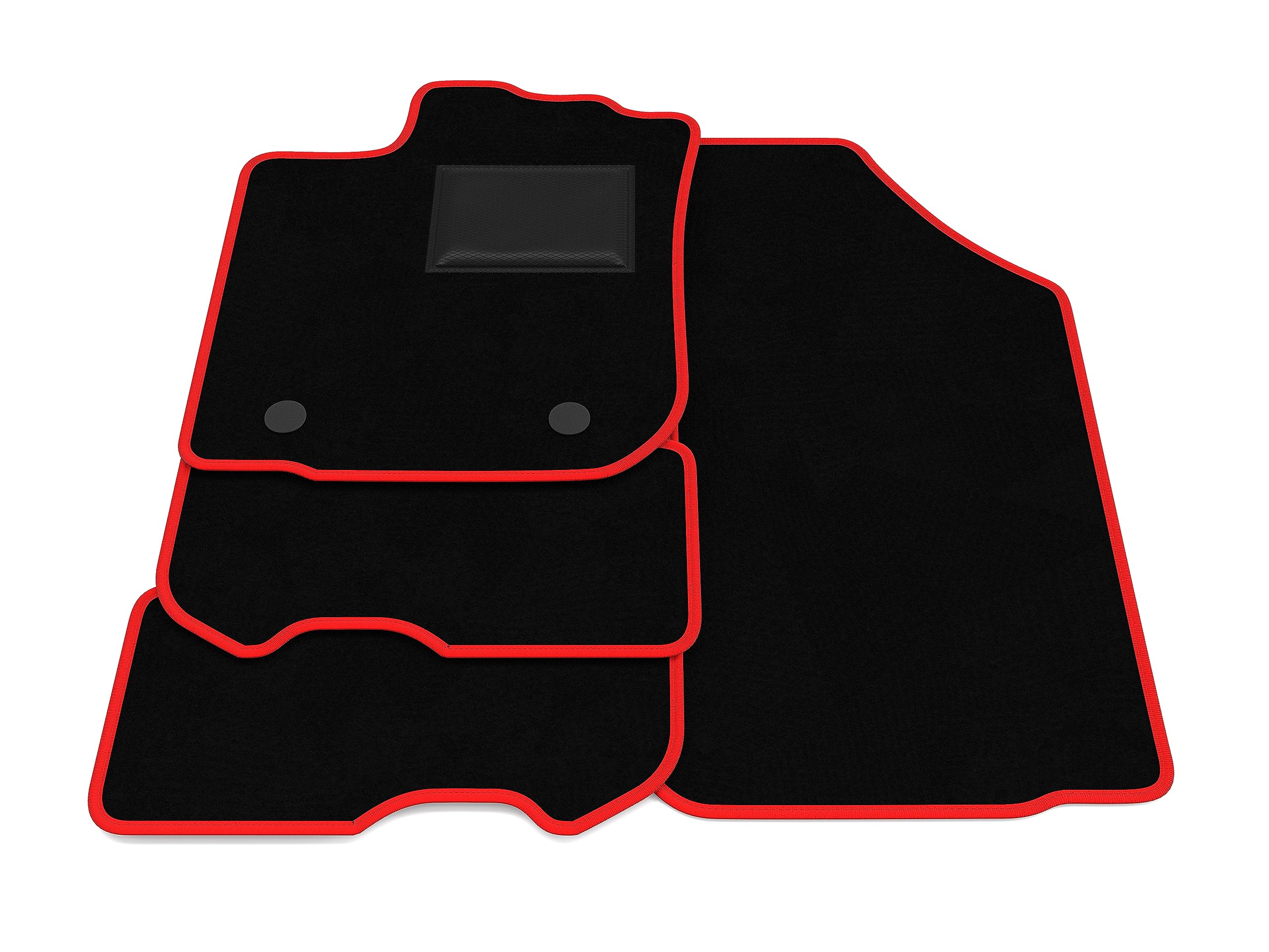 Bordo Marrono Set Tappetini Auto Per Dacia Logan MCV (2007-2024) - 4 Pezzi, Bordo Marrone, Materiale Antiscivolo, Facili Da Pulire Tappetini Perfettamente Aderenti Per Auto