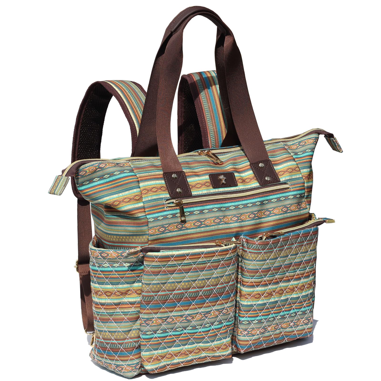 ESVAN Diaper Tote Bag Totepack Backpack 2 in 1 for Women Multifunctional Large Capacity with Insulated Pockets Travel | Multifunctional, Travel