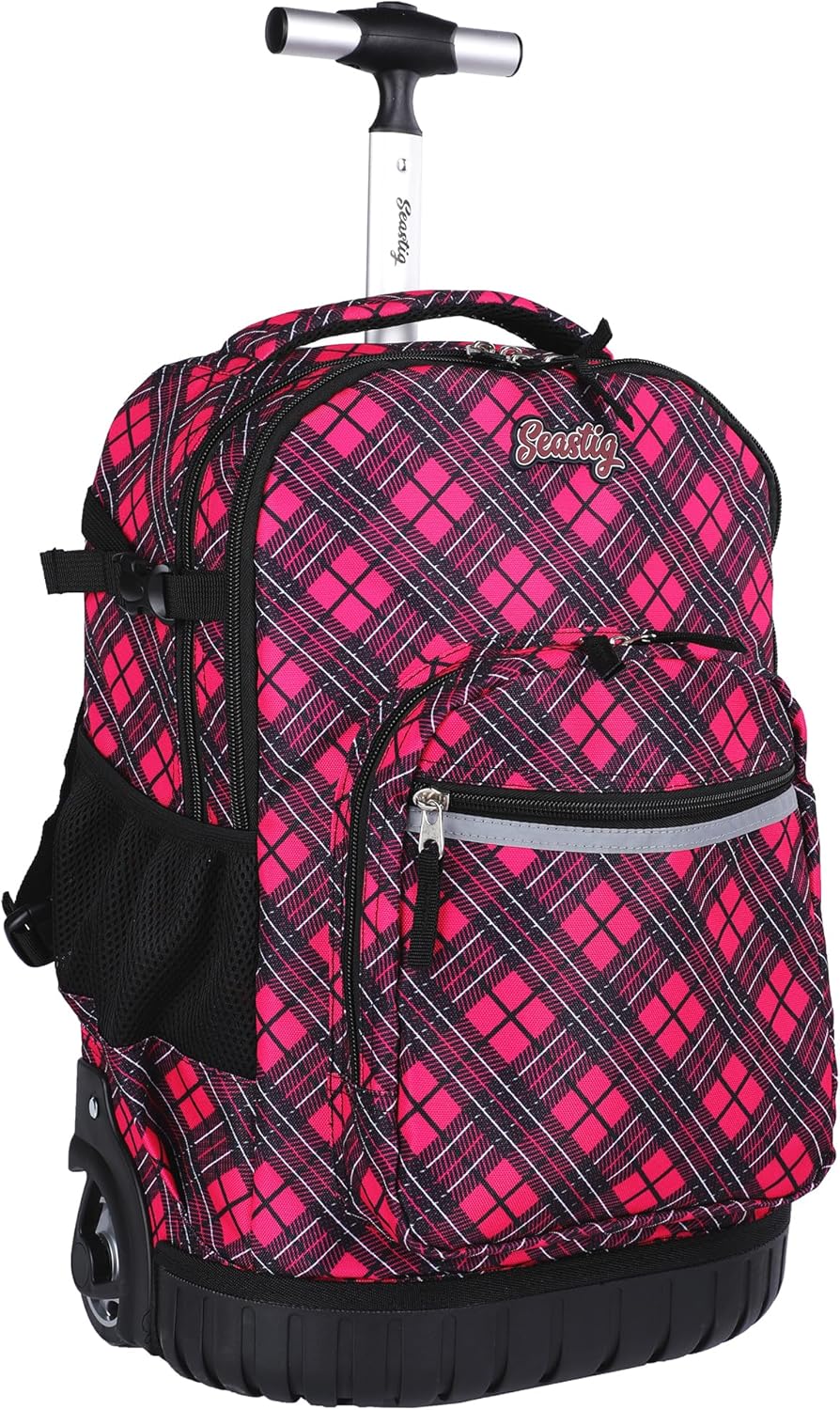 seastig Rolling Backpack 18in Wheeled Backpack Roller